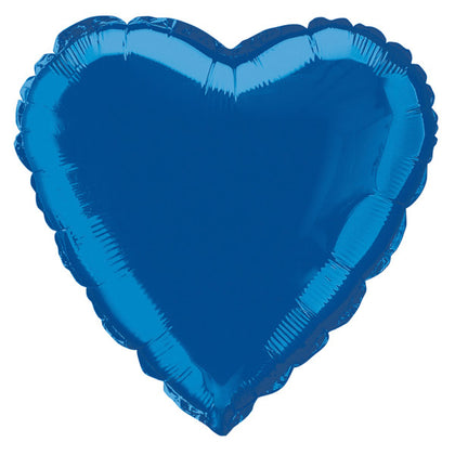 Royal Blue Solid Heart Foil Balloon 18