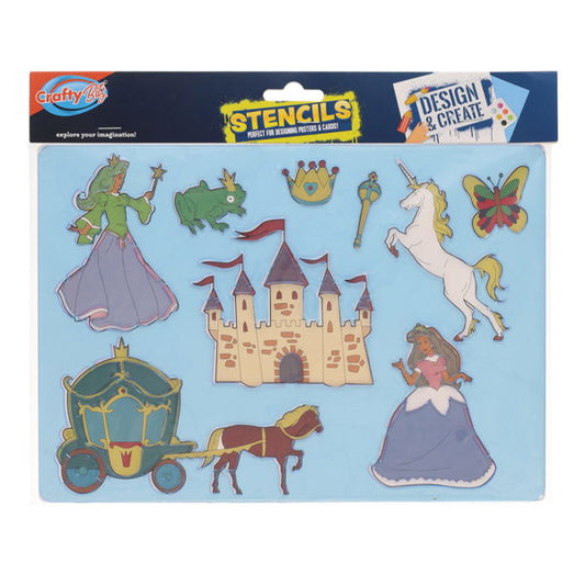 185x265mm Unicorn & Fairy Stencil by Crafty Bitz