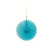 Pack of 3 Terrific Teal Solid 6" Tissue Paper Fans
