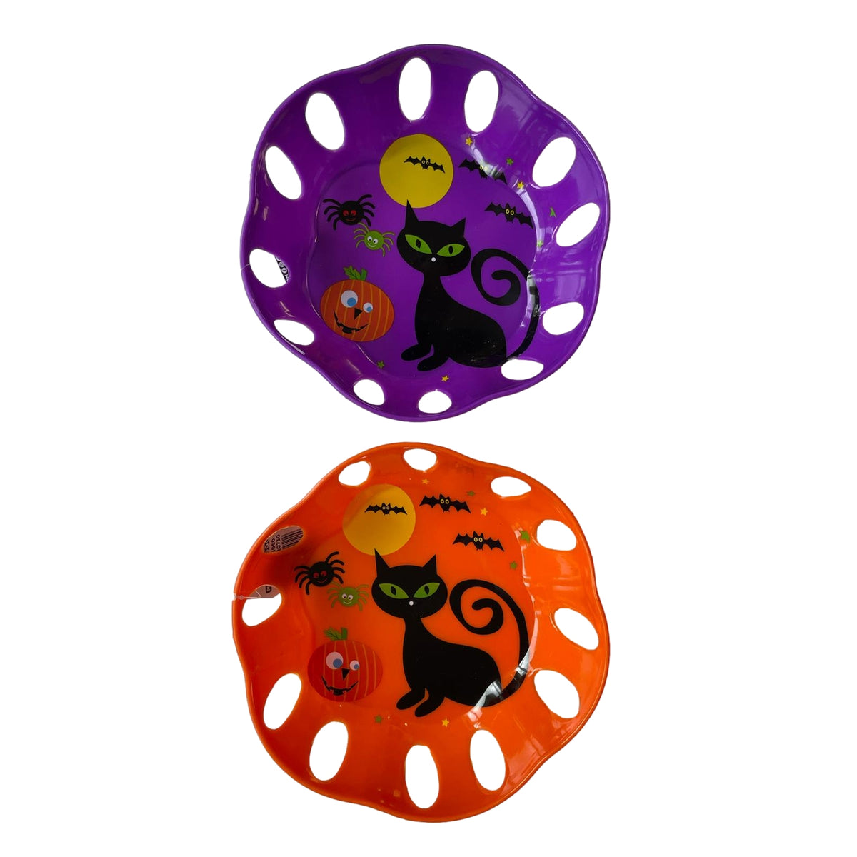 Single 8.5" Halloween Plastic Party Dish With Decal