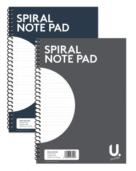 Single 20x28cm 36 Sheets Spiral Note Pad– Choice Wholesale