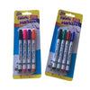 Single Pack of 4 Assorted Coloured Fabric Markers