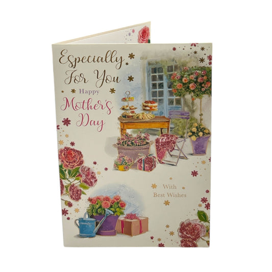 Especially For You Garden Scene Design Mother's Day Card