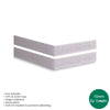 Pack of 5 A1 10mm Linen White Foam Boards