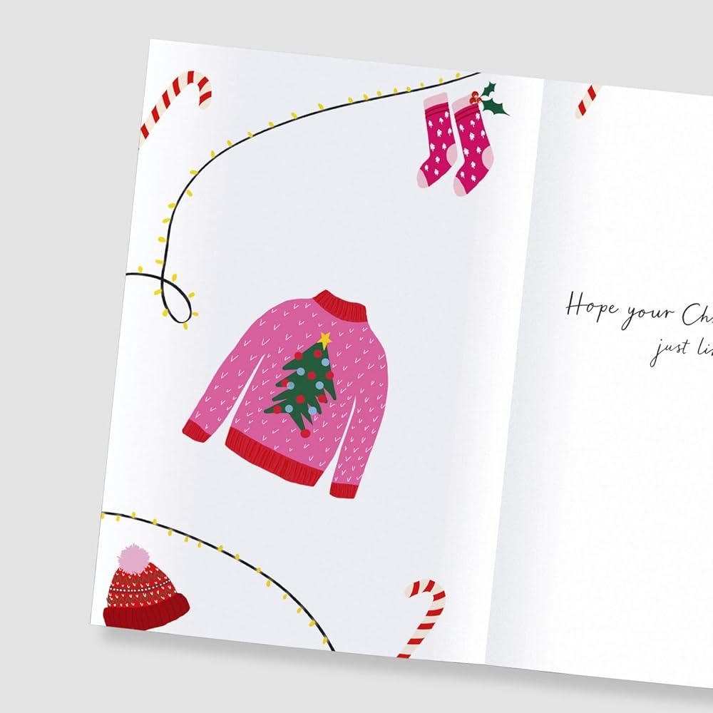 Festive Design Heartfelt Wishes Goddaughter Christmas Card