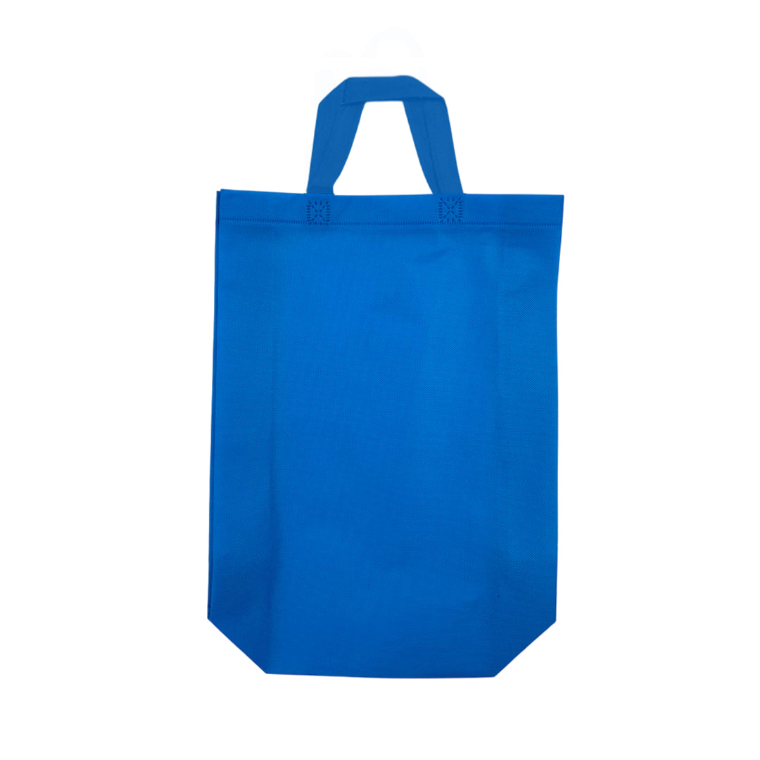 Pack of 25 Light Blue Coloured 25x35x10cm Non-Woven Bags with Handle