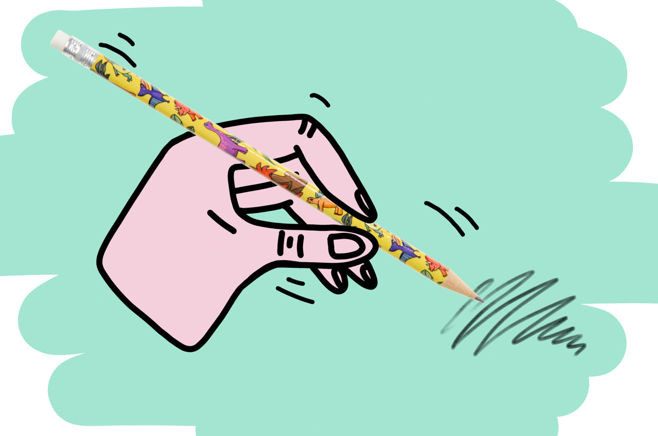 Pack of 12 Dinosaur Design Pencils with Eraser