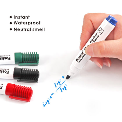 Pack of 12 Green Whiteboard Marker Pens - Bullet Point