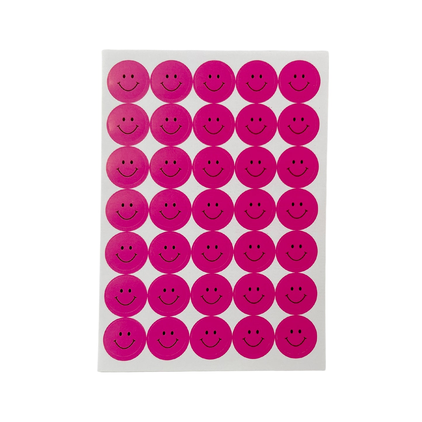 Pack of 5040 Pink Smile Faces 24mm Self-Adhesive Labels