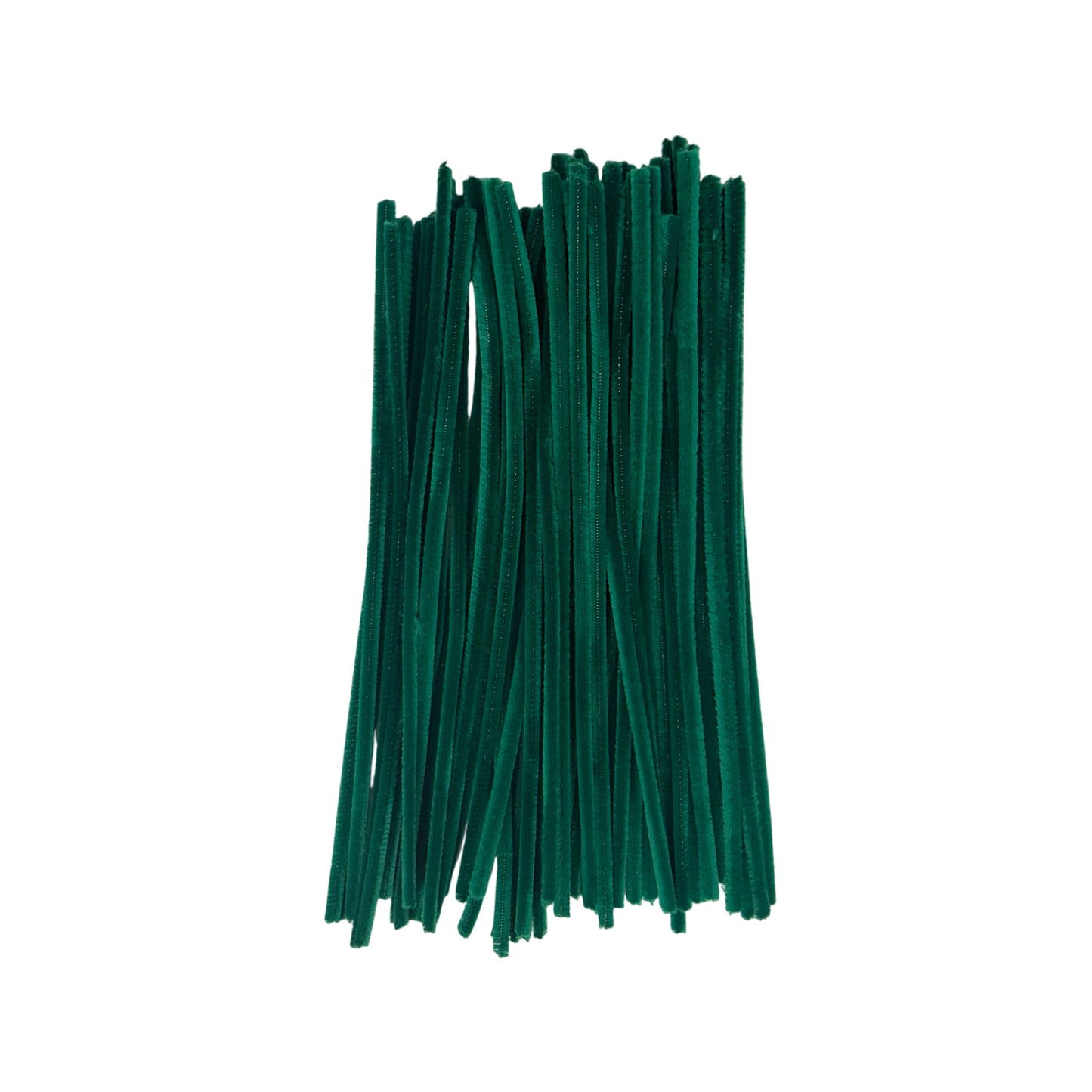 Pack of 50 Dark Green Coloured Pipe Cleaners 30cm x 6mm Craft Chenille Stems