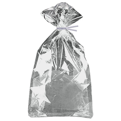 Pack of 10 Silver Foil Cellophane Bags, 5