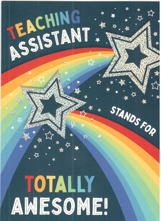 Shooting Stars Thank You Teaching Assistant Card