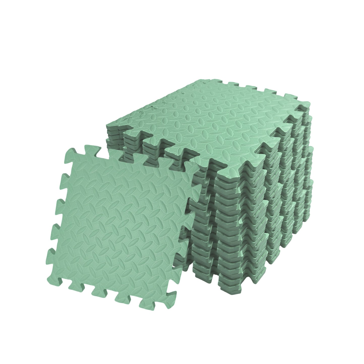 Pack of 4 30x30cm Mint Coloured 1cm Thick EVA Foam Mats