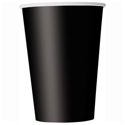 Pack of 14 Midnight Black 9oz Paper Cups