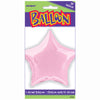 20" Pastel Pink Solid Star Foil Balloon
