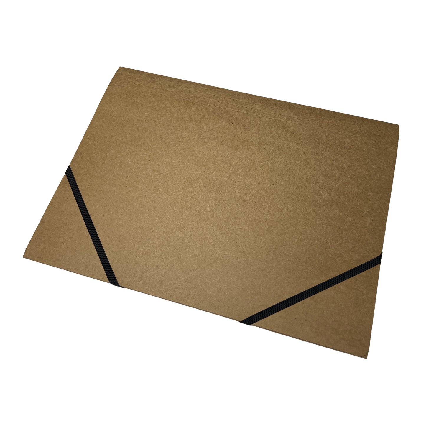 Pack of 12 A4 Kraft Card 3 Flap Folders With Elastic Closure