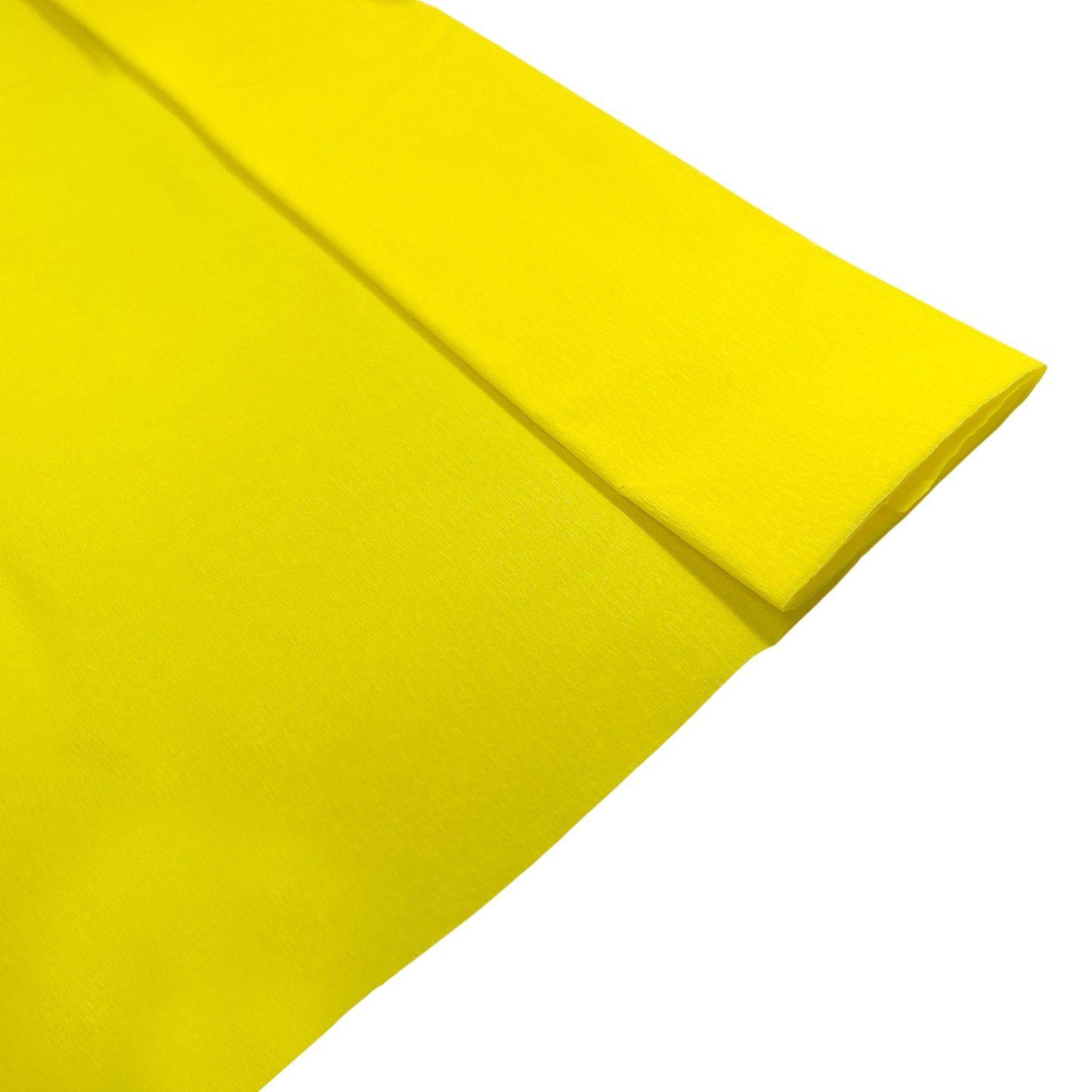 Pack of 5 Yellow Crepe Paper Sheets 50cm x 2m 17GSM 35% Stretch Craft Paper