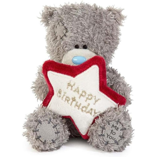 Me to You Tatty Teddy Plush 10cm High Birthday Bear With Embroidered Star Official Collection