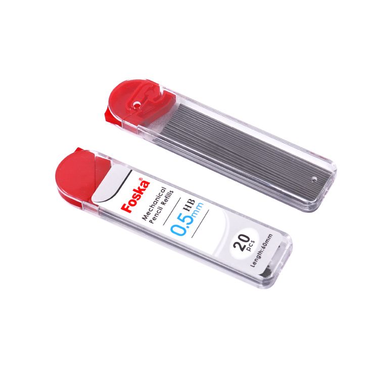 Single Tube of 20 0.7mm Mechanical Pencil HB Black Lead Refills