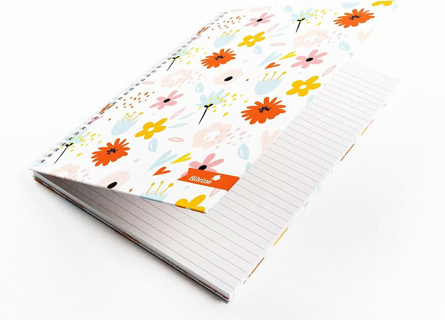 A4 140 Pages Twin Wire Marlene West Floral Hardback Notebook