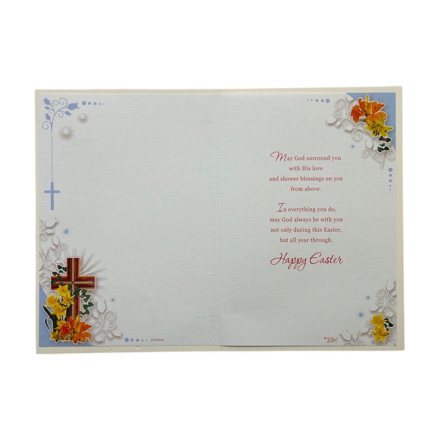 Easter Blessings Traditional Religious Greeting Card