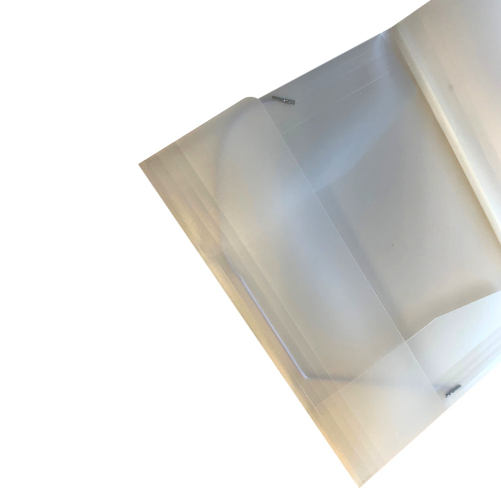 Pack of 12 A4 Clear 3 Flap Folders with Elasticated Closure