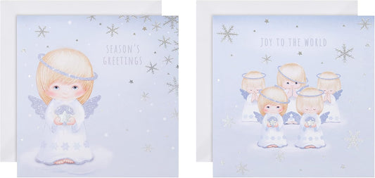 Scenic The Angels 16 Pack 2 Designs Charity Christmas Cards