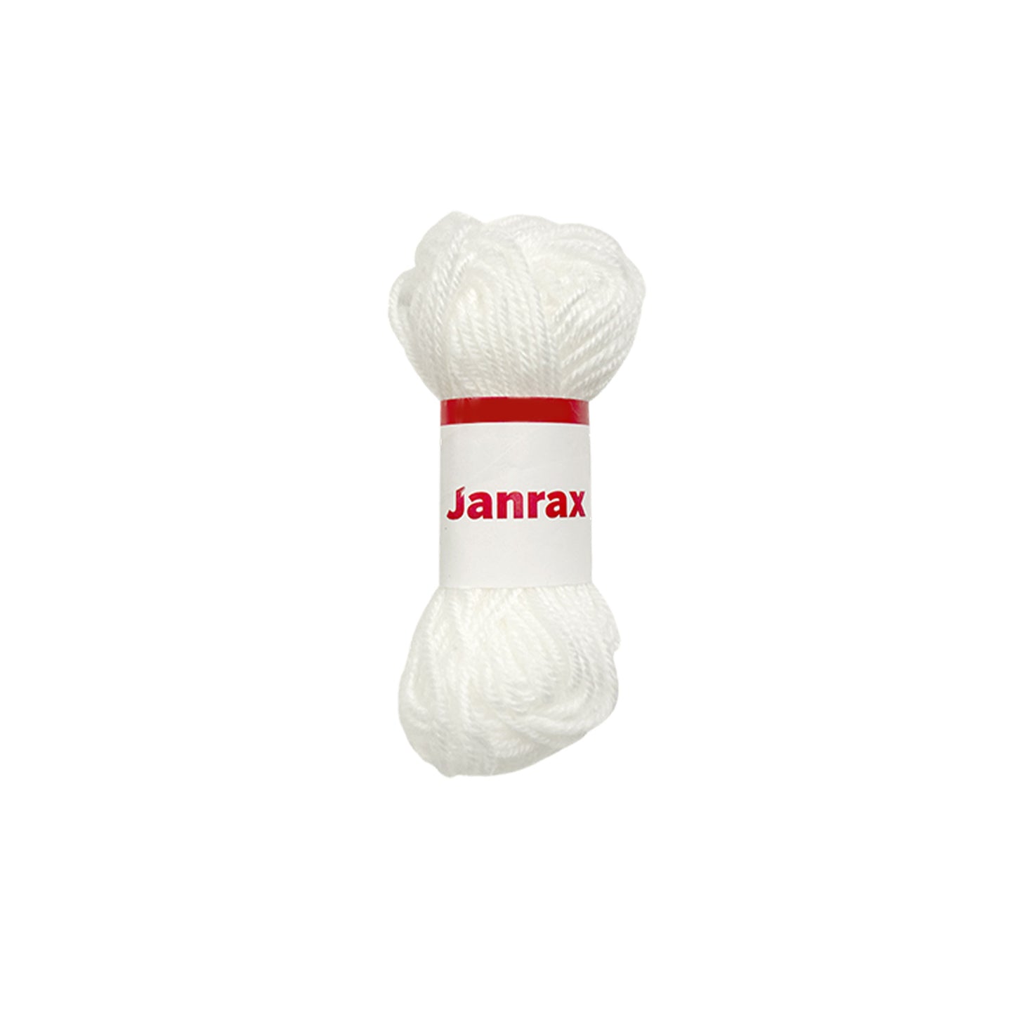 White Acrylic Yarn Roll – 10g, 4 Strand 8 Ply Knitting Wool