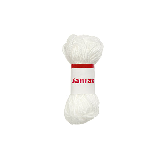 White Acrylic Yarn Roll – 10g, 4 Strand 8 Ply Knitting Wool