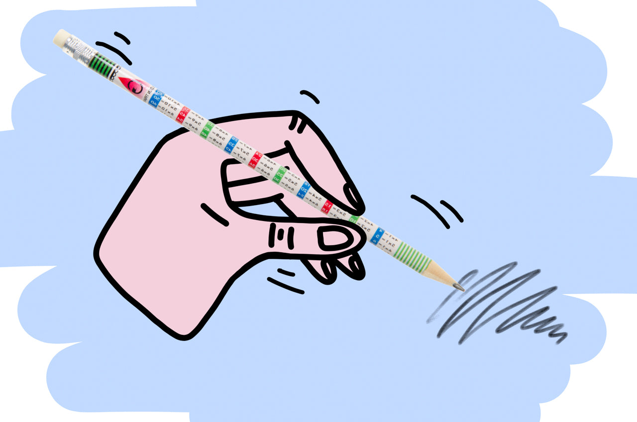 Pack of 12 Multiplication Tables Design Pencils with Eraser