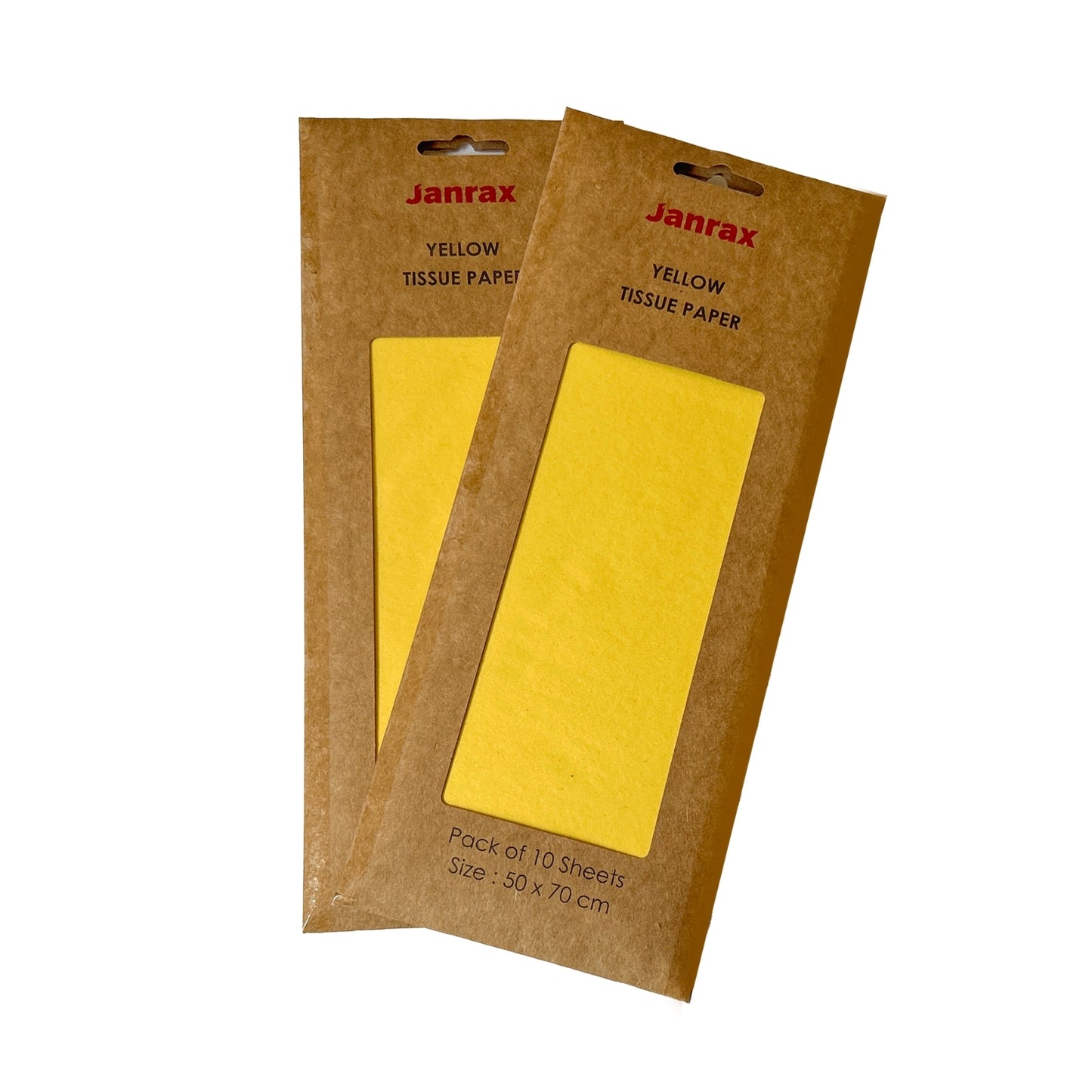 Pack of 200 Yellow Acid Free 50 x 70cm Tissue Paper Sheets