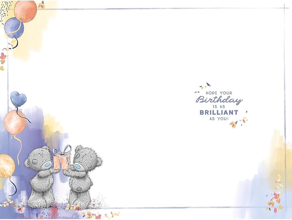 Bear With Gifts Best Dad Birthday Card