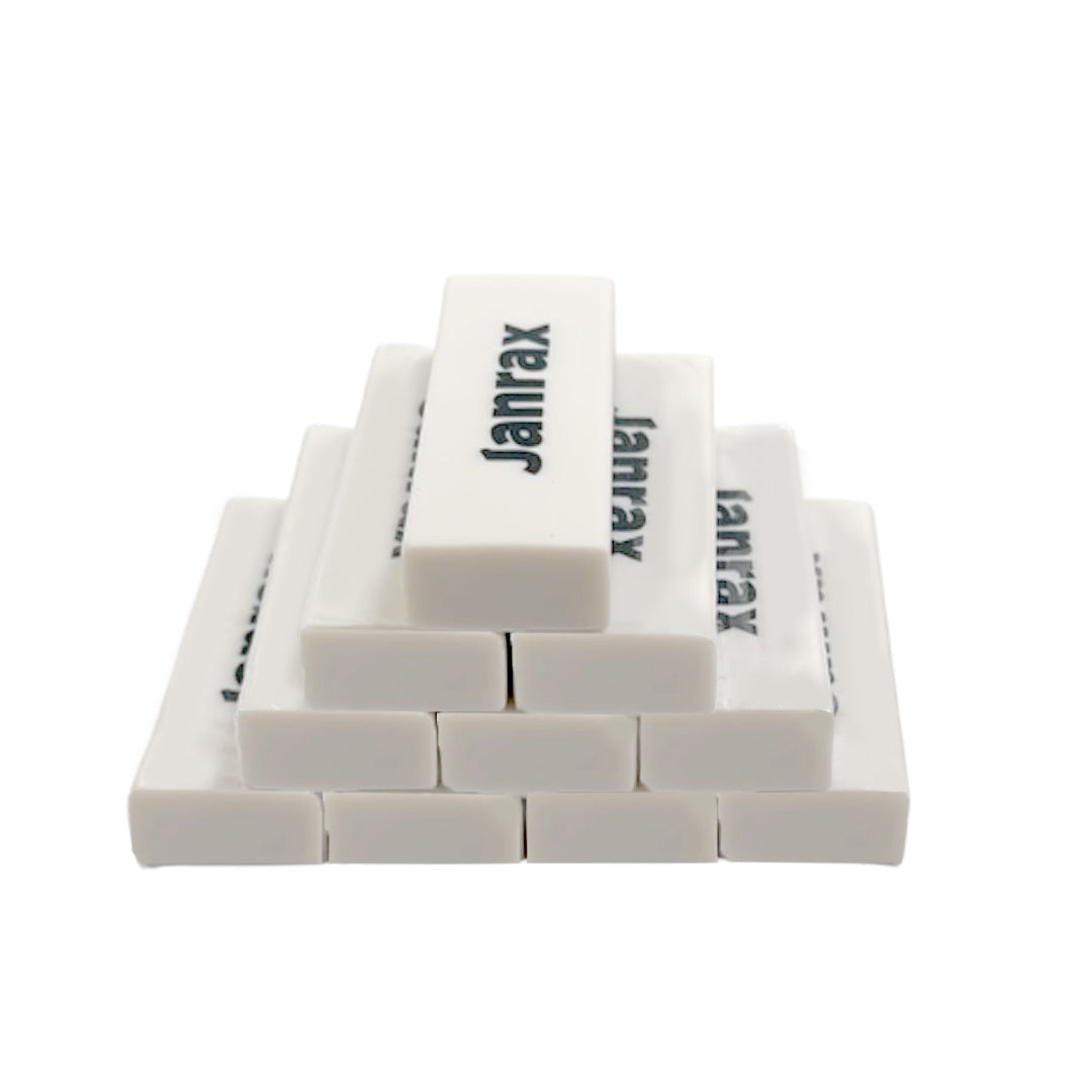 Pack of 10 PVC Rectangular Erasers