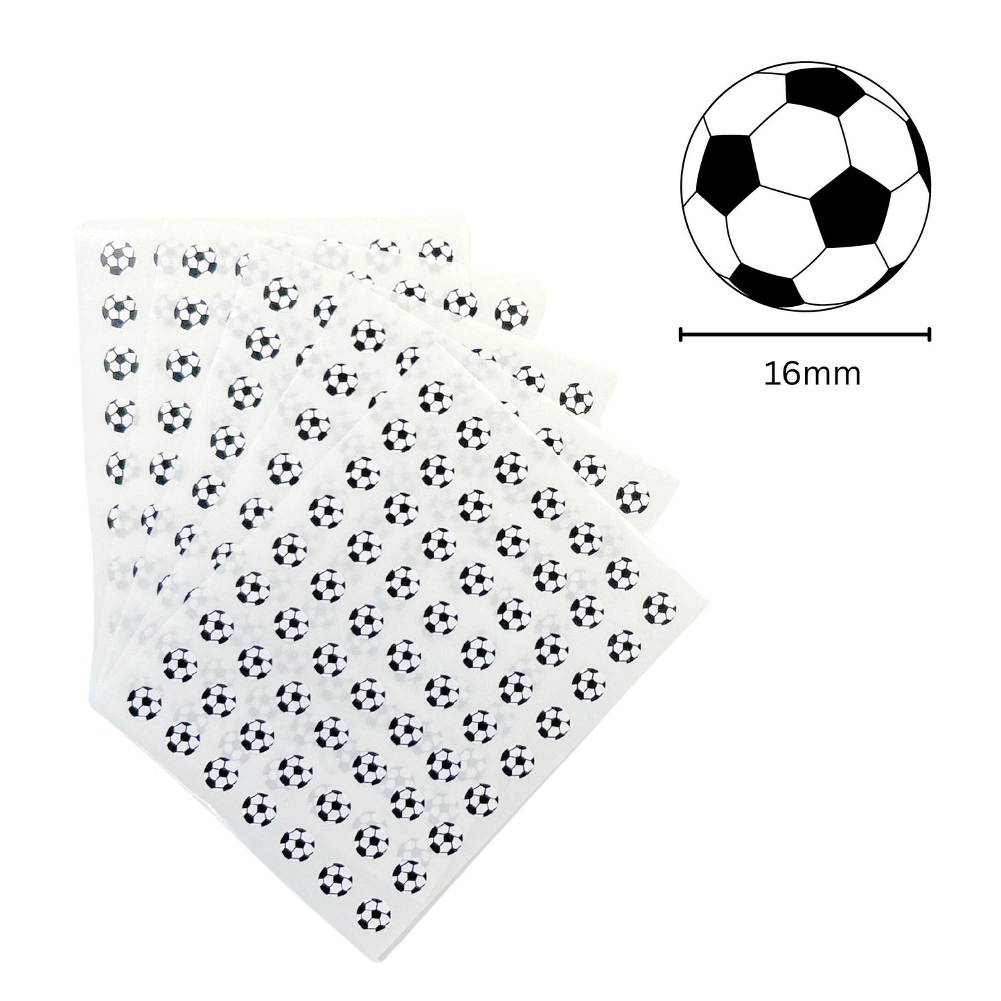 Pack of 3780 Football 8mm Self Adhesive Labels