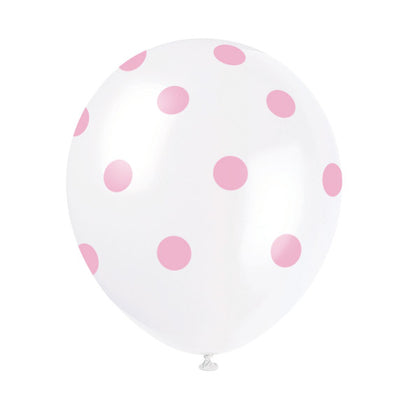 Pack of 6 Lovely Pink Dots 12