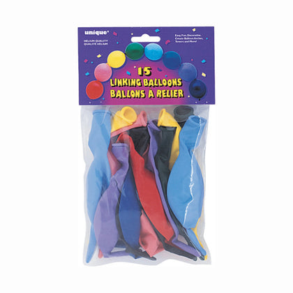 Pack of 15 Assorted Linking Balloons