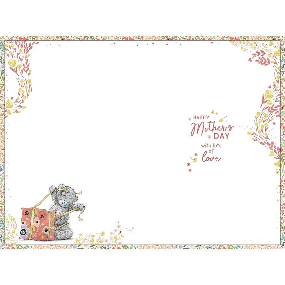 Bear Holding Gift Wonderful Mother, Mother's Day Card