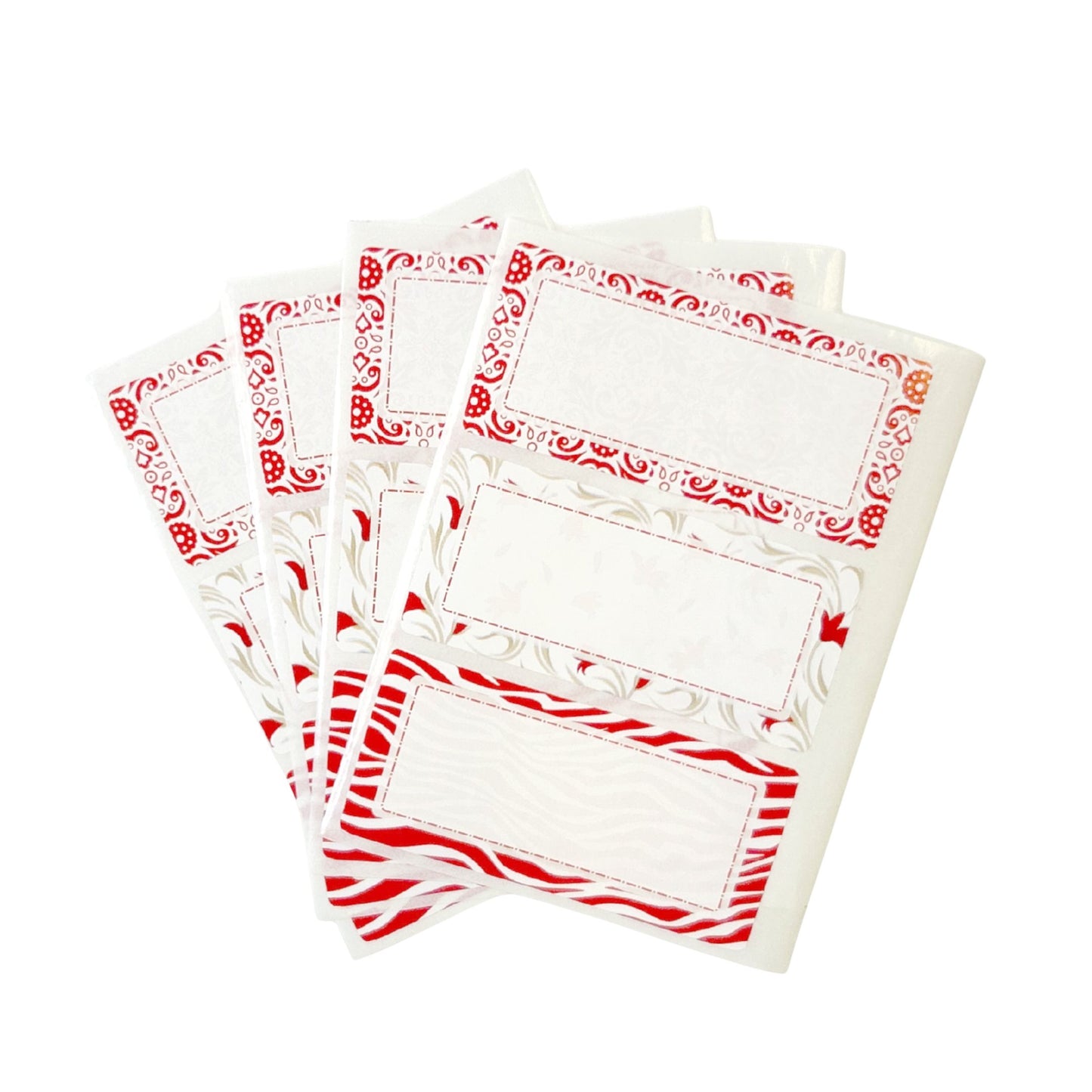 Pack of 12 Jam Jar Labels 34x75mm