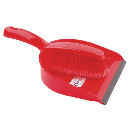 Red Dustpan and Brush Set 