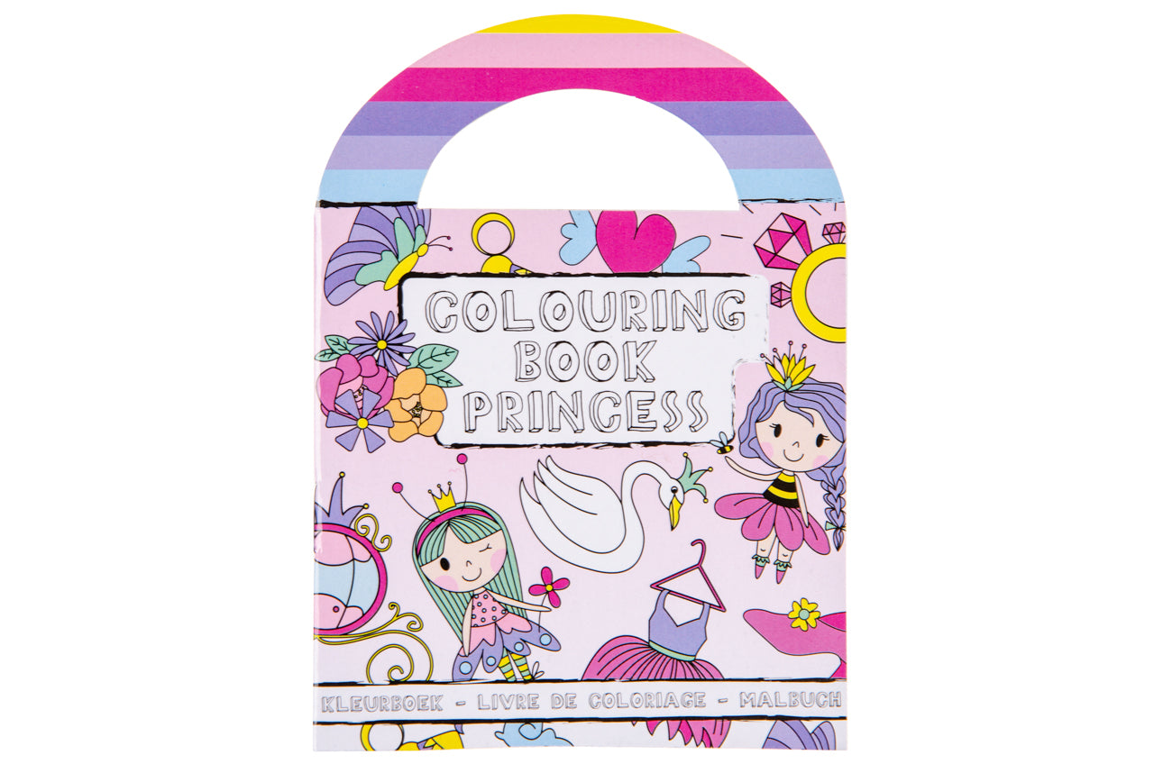 Pack of 48 Princess Coloring Mini Books with Stickers
