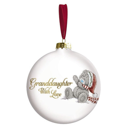 Granddaughter Me to You Bear Bauble Tree Decoration