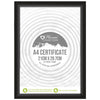 A4 Flat Black Styrene Certificate Frame
