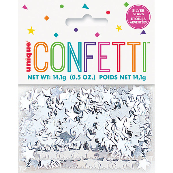 Silver Star Confetti 0.5oz