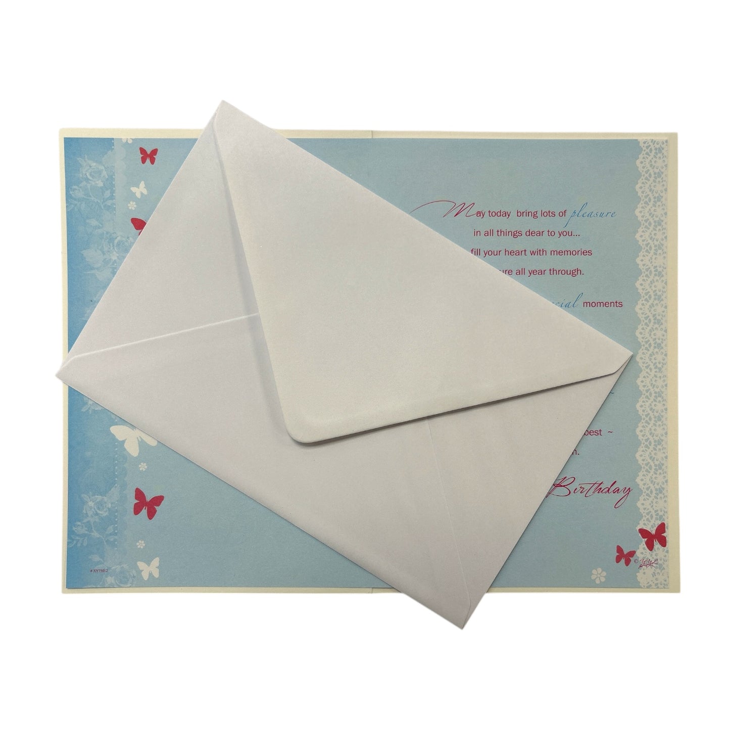 Age 80 Floral Design Soft Blue Birthday Card 