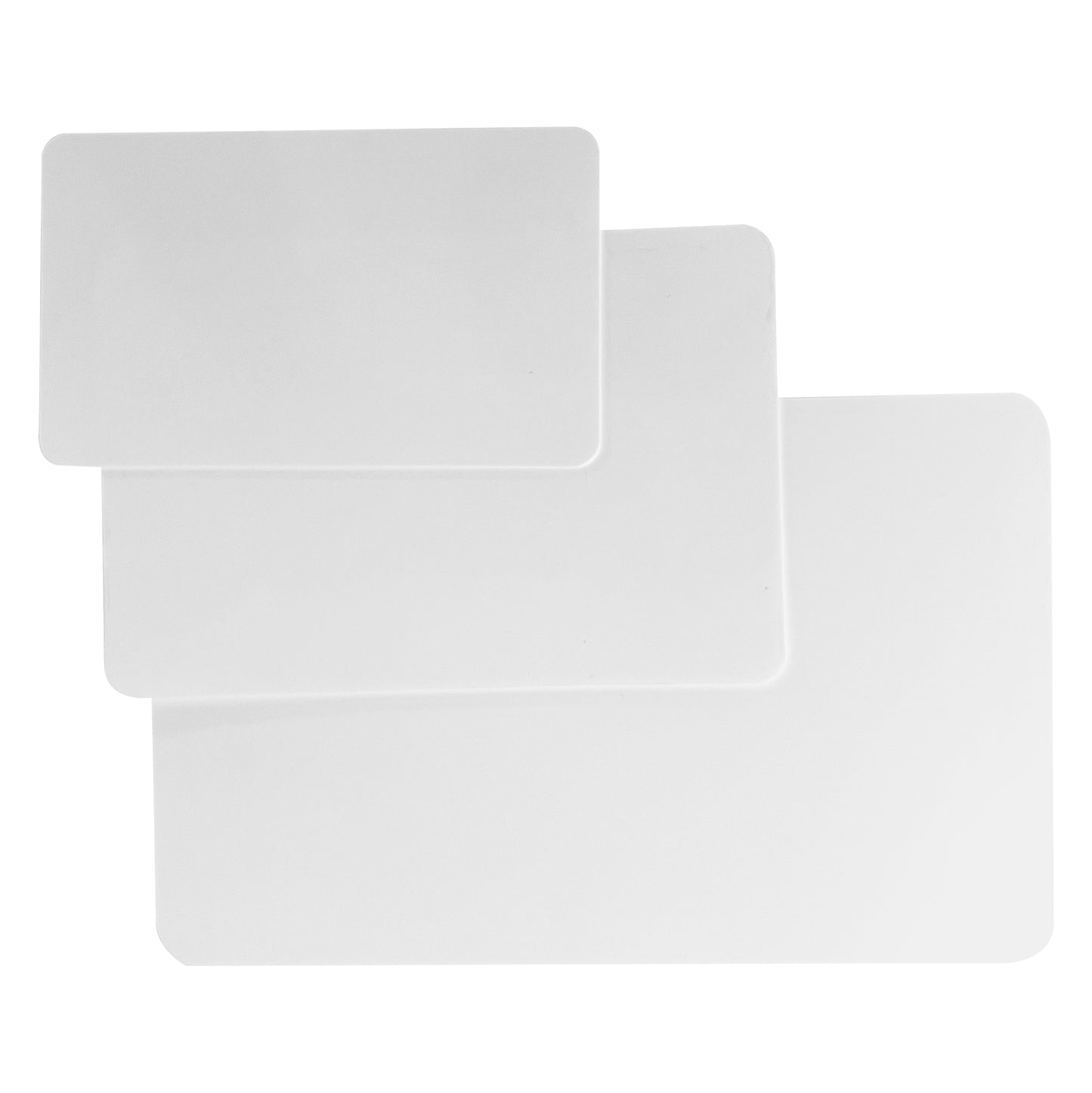 Pack of 12 5x3" Dry Wipe Whiteboards - Presentation Card Size
