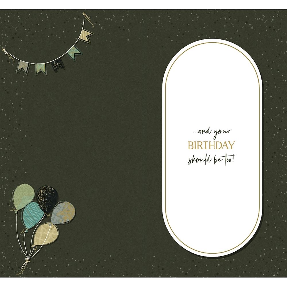 Balloon Design Friend Birthday Card