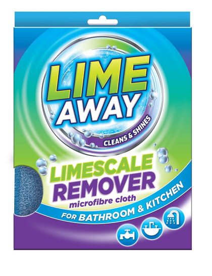 Limescale Remover Microfibre Cloth for Bathroom and Kitchen Cleaning. Dual Sided.