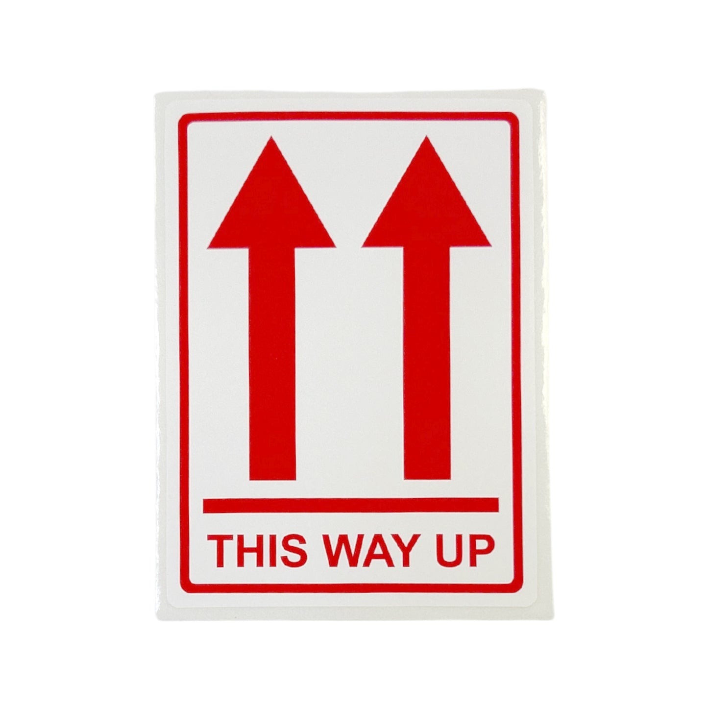 Pack of 3 This Way UP Self-Adhesive Labels 80x110mm