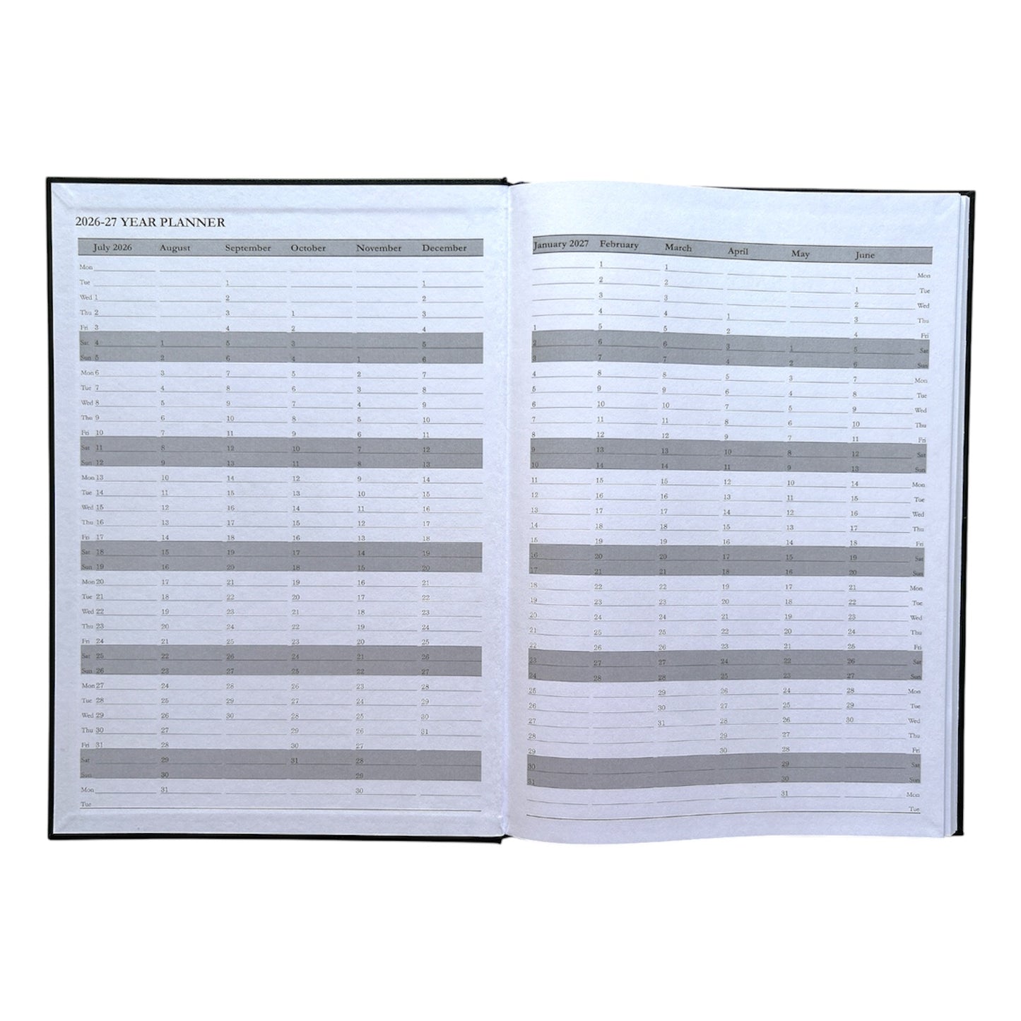 Janrax 2026-2027 A4 Week To View Blue Academic Diary
