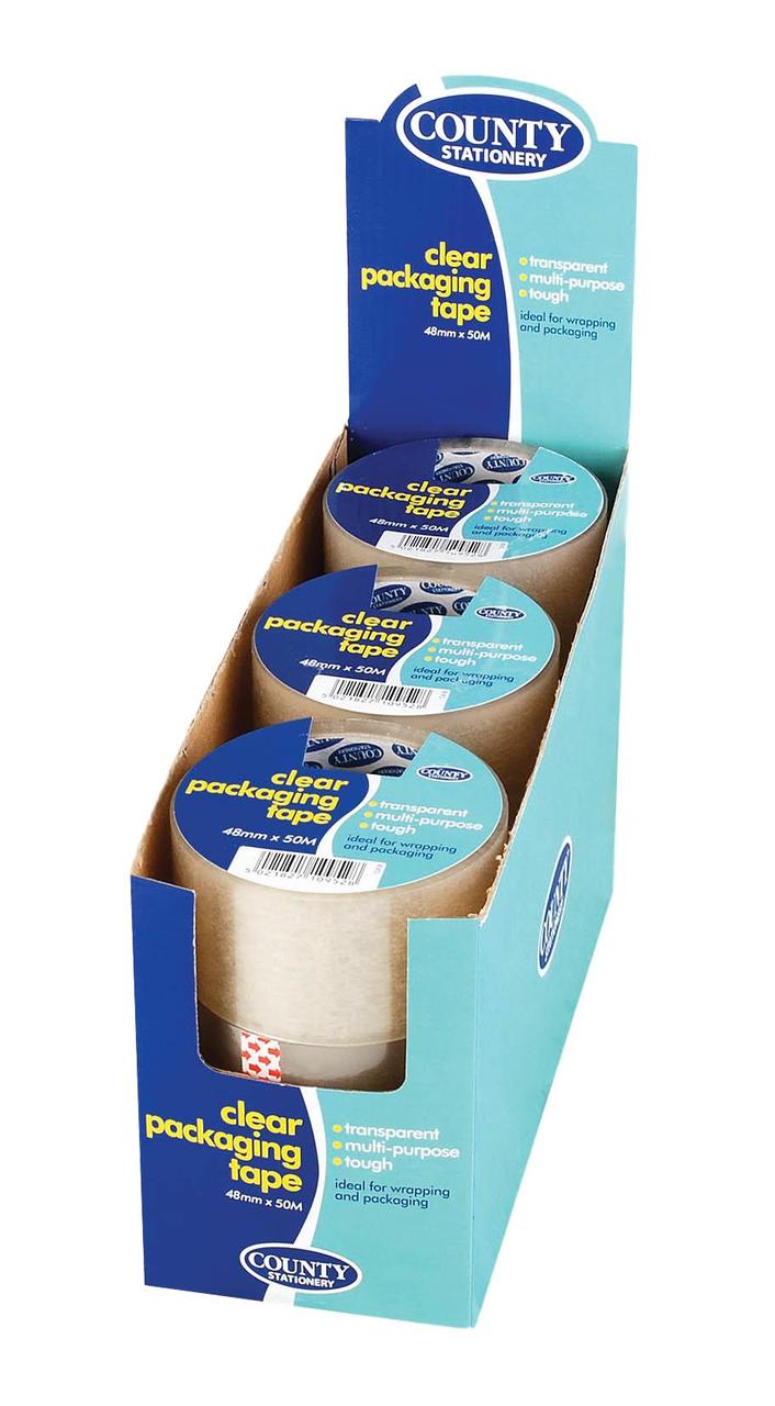 Single Clear Packing Tape 48mm x 50M